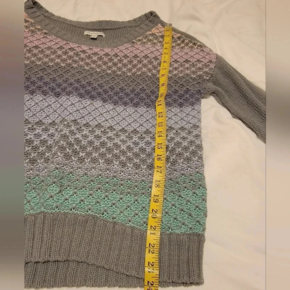 American Eagle Outfitters Womens Medium Sweater Multicolor Colorful Stripes - Picture 4 of 6